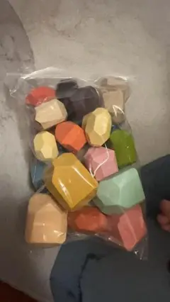 多色多角形石粉粘土セット