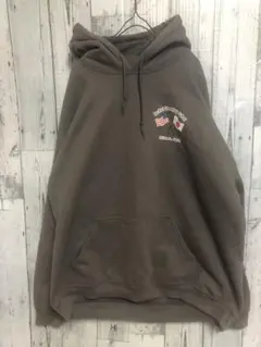 米軍放出品 GILDAN ギルダン スウェットパーカー XL BULL DOG