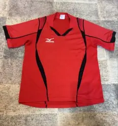 【卓球ユニホーム】Mizuno レッド Sサイズ