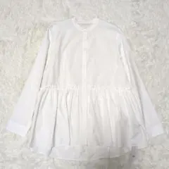 タグ付　現行　23区　ペプラム　ブラウス　ウォッシャブル　40