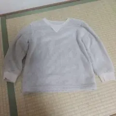 ユニクロ キッズ 120 長袖 ベージュ ボア