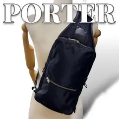 PORTER ネイビー ナイロン メンズ ボディバッグ 8734