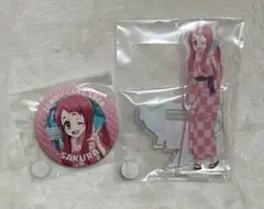 ゾンビランドサガ　源さくら　アクリルスタンド　缶バッジ　オンラインくじ