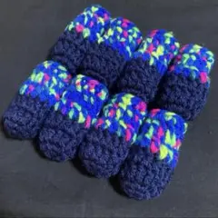 ネイビー×ビビットカラー