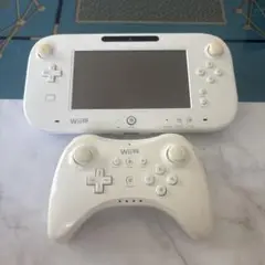 WiiU GamePadと WiiU ワイヤレスコントローラー ホワイト ￼