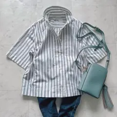 MHL. Japan製 日本製Cotton Linen Stripe Shirt