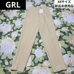 新品【値下げOK】GRL タック入りスラックス XSサイズ イエロー　タグ付