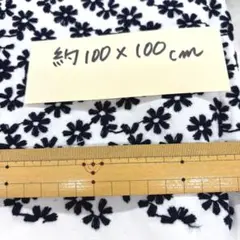 刺繍入り生地 白地の生地はしっかりめです。