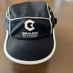 GIRAUDM ジロームサッカー帽子キャップ 黒　サイズ52cm〜54cm