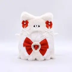 10cmぬい服┊おばけねこ/「№257」 着ぐるみ おすわり