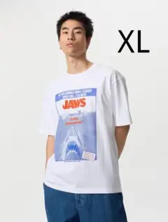 ★新品未着用★JAWS グラフィックTシャツ XLタグ付き 男女兼用 綿100%