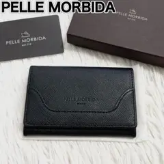 【新品未使用】ペッレモルビダ　カードケース　名刺入れ　ブラック　レザー　メンズ