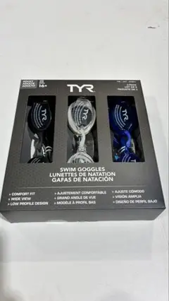 TYR スイムゴーグル 3個セット 大人用