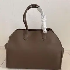 JISTORY[ジストリー)taupebrownブラウン レザーショルダーバッグ