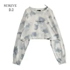 【SUREVE／シュリーブ】ロンT　ショート丈　ダイダイ柄　Lサイズ