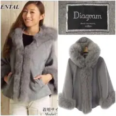 【特価】♡美品♡ダイアグラム グレースコンチネンタル フォックスファーコート