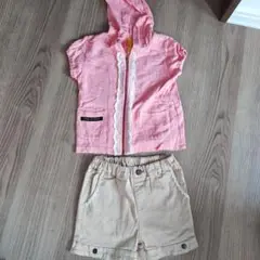 パーカー　ショートパンツ　2点セット　size110