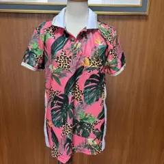 RUSSELUNO トロピカル柄ポロシャツ　メンズ