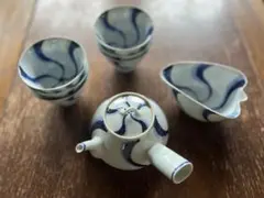 加藤 利昌 清水焼 染付湯呑み茶碗 加藤 利昌 清水焼 染付湯呑み茶碗