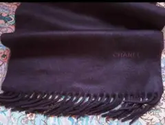 シャネル マフラーストール カシミヤ グレープ