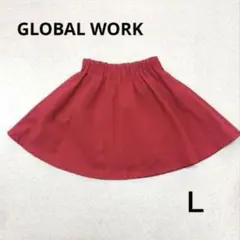 GLOBAL WORK スカート赤 Ｌ