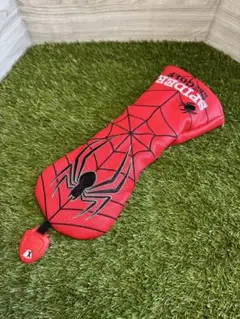 【FW】ゴルフクラブヘッドカバー　スパイダーヘッドカバー　赤
