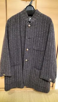 美品【INTERMEZZO】マオカラーストライプジャケット