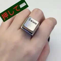 Delete キーボード式リング ASMR グッズ リングフリーサイズ