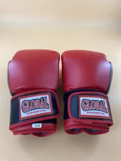 GLOBAL SPORTS ボクシンググローブ 赤黒