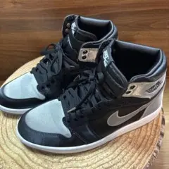 Nike Air Jordan 1 ブラック/シルバー ウィメンズ