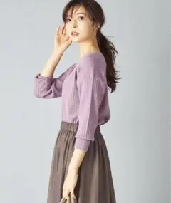 アンゴラタッチワイドリブカーディガン♡リヴドロワ