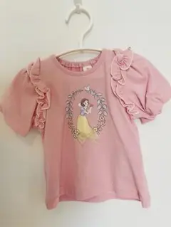 白雪姫フリル付きピンクTシャツ『新品未使用タグ付き』 size:80cm