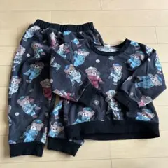 クマ柄ベビーパジャマセット　90㎝