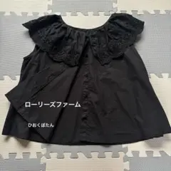 ☆再お値下げ最終☆ローリーズファーム ノースリーブブラウス レース黒