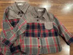 チェック柄長袖シャツ2枚セット