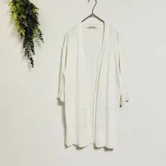 ✨美品✨MISCH MASCH 【M】ホワイトカーディガン サラリと羽織れば涼し