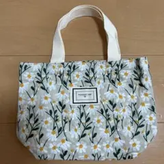 再値下げ新品未使用花柄刺繍サブバッグ 中型