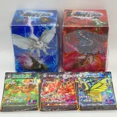 蟲神器 カードデッキ全2種+カード風ステッカー3種セット