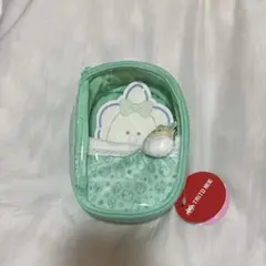 ⑧ つぶらな瞳のなまがき おめかし おふとんポーチ 緑