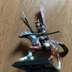 甲斐武田家？　騎馬武者　武将名不明　20年程前のガチャポンか食玩かも不明　美品