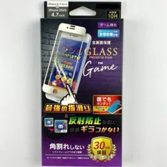 iPhoneSE 8 7 6s 6 ガラスフィルム 角割れしない ゲームに特化