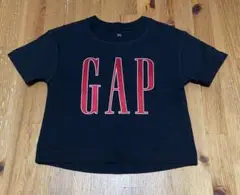 [美品•即日発送] GAP 黒 ロゴ Tシャツ 95cm