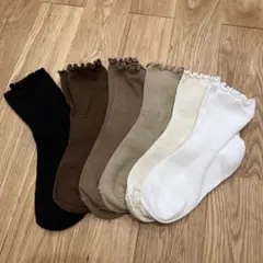 フリルゴムソックス⭐︎ショート丈⭐︎靴下⭐︎6足セット