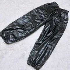 ナイロンカーゴパンツ　ブラック