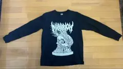 マリオンアパレル　ロングTシャツ Lサイズ　ブラック　ロンT