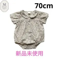花柄ロンパース　ボディスーツ　70cm バースデイ　女の子