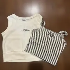 ノースリーブタンクトップ 2点セット