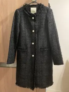 kate spade new york ロングコート ツイードコート