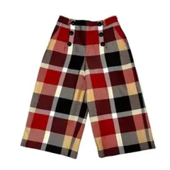 【美品】【S】ブルーレーベルクレストブリッジ ワイドパンツ レディース