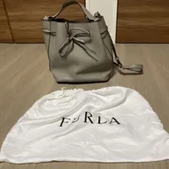 FURLA グレー バケットバッグ